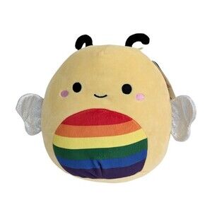 Squishmallow Sunny the Rainbow Bee 8" Pride Squad Hot Topic Exclusive NWT Plush